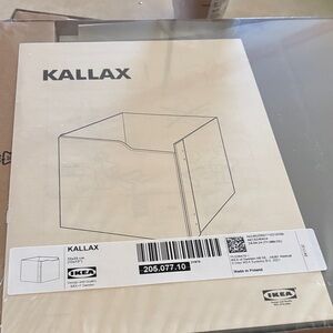IKEA KALLAX wave insert with door in Gray